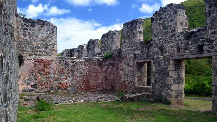 Annaberg Sugar Mill Ruins on St. John in the Virgin Islands