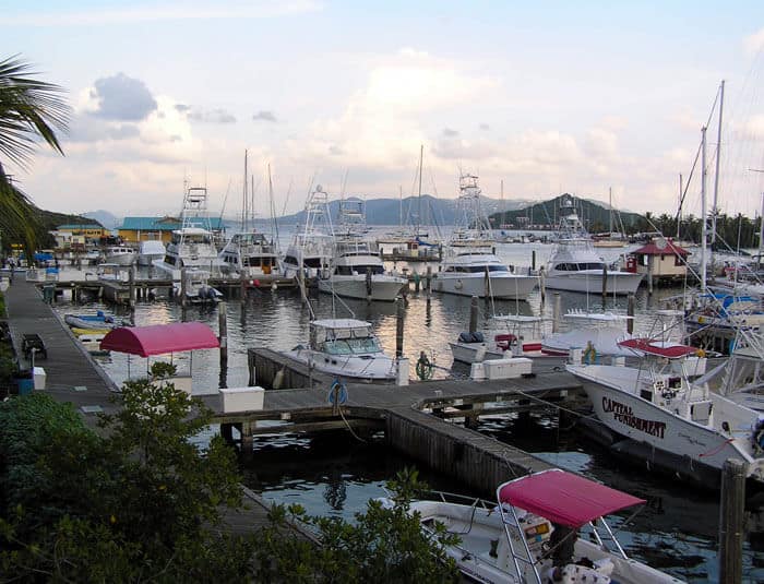 Boats in Red Hook Harbor, St. Thomas USVI WhatToDoVI