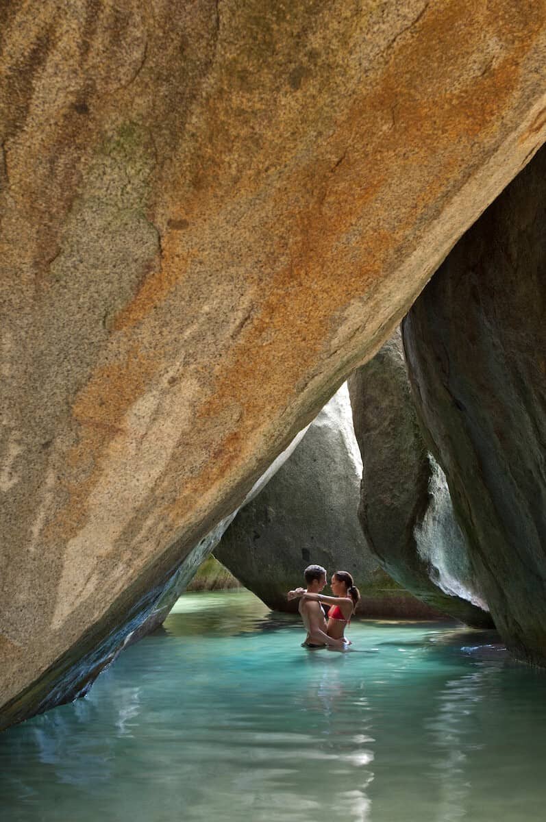 Boulders on Virgin Gorda in the British Virgin Islands