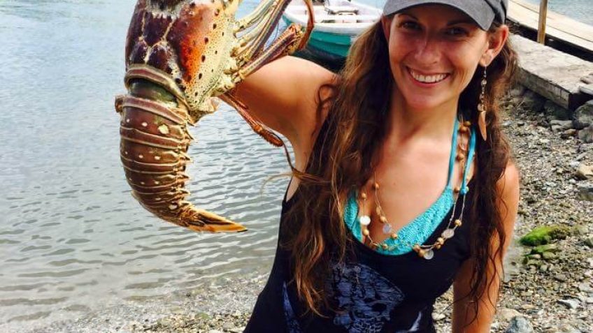 Leah with Lobster
