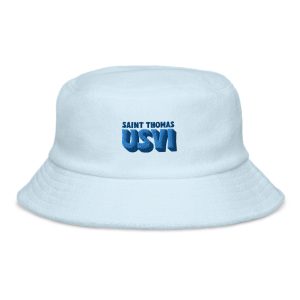 Unstructured terry cloth bucket hat